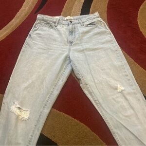 Light Blue Distressed Women Jeans